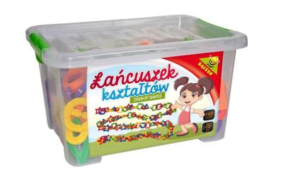 Łańcuszek kształtów 160el. Wydawca: Baczek. SmakLiter.pl Opakowanie Łańcuszek kształtów 160el