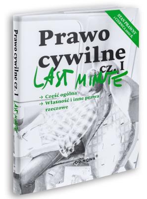Okładka książki Last Minute. Prawo cywilne cz.1 1.06.2022