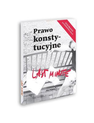 Okładka książki Last Minute prawo konstytucyjne 2022
