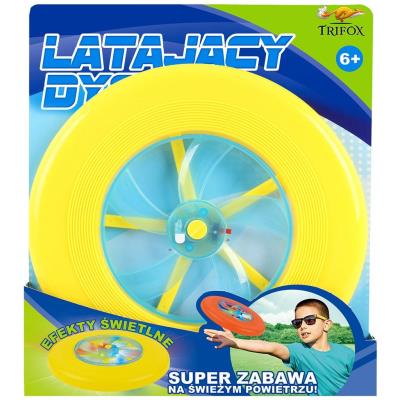 Latający dysk świecący frisbee. Wydawca: Trifox. SmakLiter.pl Opakowanie Latający dysk świecący frisbee