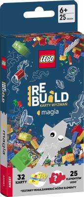 Okładka książki Lego Books Rebuild karty wyzwań Magia ACP-6604