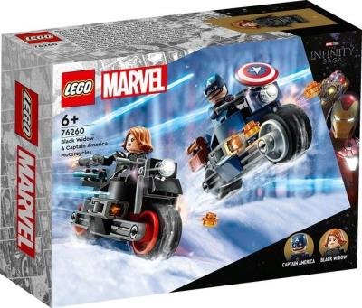 Opakowanie Lego MARVEL 76260 Motocykle Czarnej Wdowy i Kapitana Ameryki