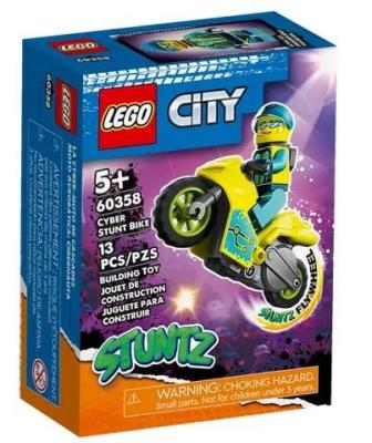 Opakowanie LEGO(R) CITY 60358 (5szt) Cybermotocykl kaskaderski