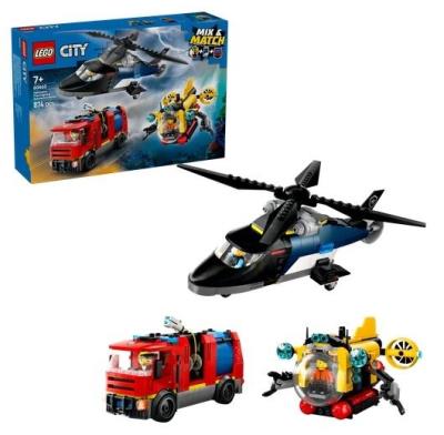 Opakowanie LEGO(R) CITY 60462 (3szt) Zestaw z helikopterem, woz