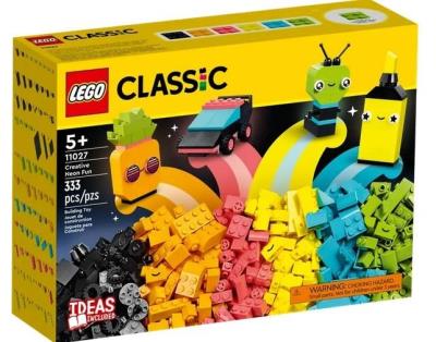 Opakowanie LEGO(R) CLASSIC 11027 (3szt) Zabawa neon kolorami