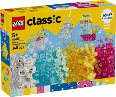 Opakowanie LEGO(R) CLASSIC 11040 Magiczny zestaw z przezroczystymi klockami