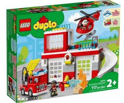 Opakowanie LEGO(R) DUPLO 10970 (2szt) Remiza strażacka i helik.