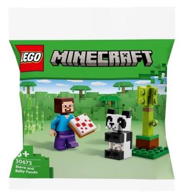 Opakowanie LEGO(R) MINECRAFT 30672 (30szt) Steve i mala panda