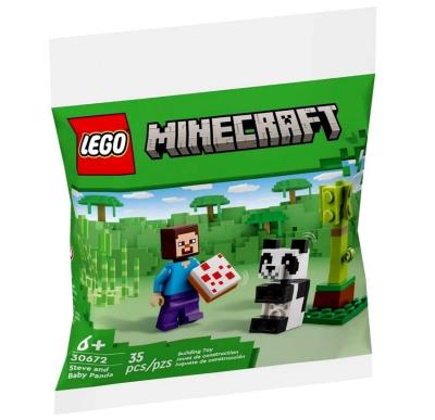 Opakowanie LEGO(R) MINECRAFT 30672 Steve i mala panda
