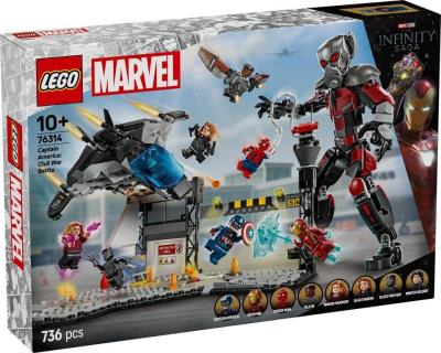 Opakowanie LEGO(R) SUPER HEROES 76314 Kapitan Ameryka: Wojna...