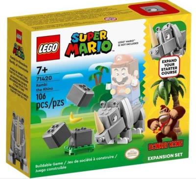 Opakowanie LEGO(R) SUPER MARIO 71420 (4szt) Nosorożec Rambi