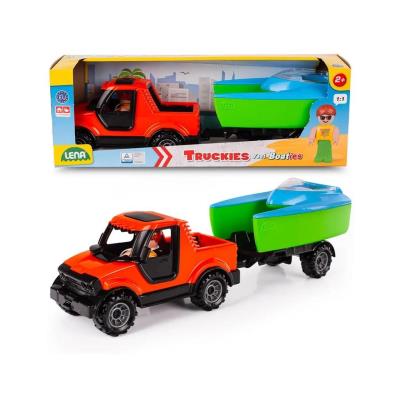 Opakowanie Lena Truckies Pickup terenowy z przyczepką i łódką