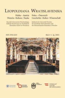 Okładka książki Leopoldiana Wratislaviensia, Rok 1, 2023