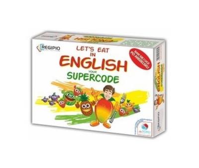 Let's eat in English - your supercode. Wydawca: Regipio. SmakLiter.pl Opakowanie Let's eat in English - your supercode