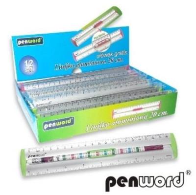 Opakowanie Linijka aluminiowa 20cm MIX