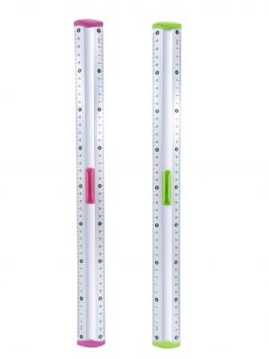 Opakowanie Linijka aluminiowa z uchwytem na ołówek 40cm MIX