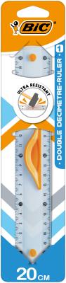 Opakowanie Linijka BIC Double Ruler 20cm 1 szt. blister