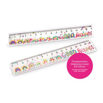 Opakowanie Linijka brokatowa Good Feelings 16 cm