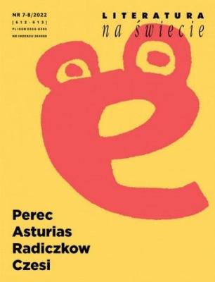 Okładka książki Literatura na świecie 7-8/2022