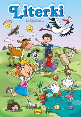 Literki. Autor: Ernest Błędowski, Nowosielska Elżbieta. SmakLiter.pl Okładka książki Literki