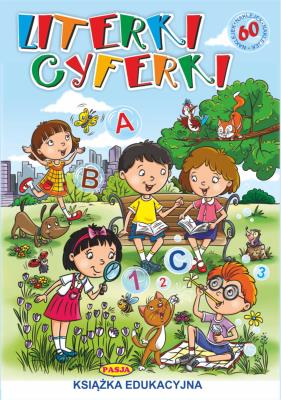 Literki, Cyferki. Autor: Ernest Błędowski Włodzimierz Kruszewski, Ernest Błędowski. SmakLiter.pl Okładka książki Literki, Cyferki