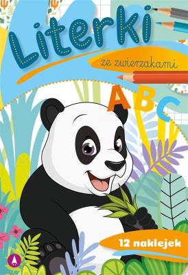Literki ze zwierzakami. Autor: WYDAWNICTWO SKRZAT. SmakLiter.pl Okładka książki Literki ze zwierzakami