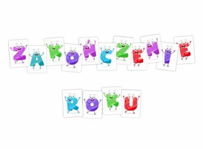 Opakowanie Litery dekoracyjne A4 - Zalończenie roku 15el