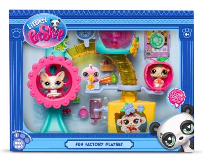Opakowanie Littlest Pet Shop zestaw fabryka zabawy + akcesoria LPS00519