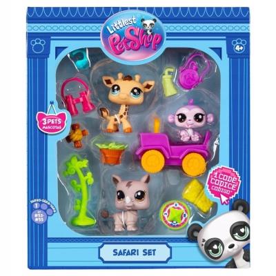 Opakowanie Littlest Pet Shop Zestaw Safari 3 figurki LPS00524