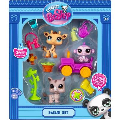 Opakowanie Littlest Pet Shop Zestaw Safari 3 figurki