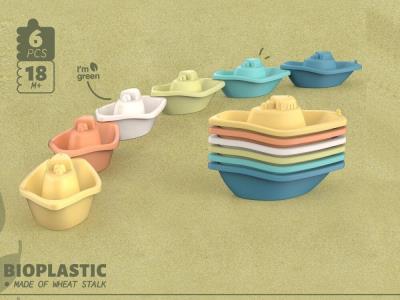 Opakowanie Łódeczki z bioplastiku 6el