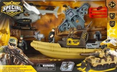 Opakowanie Łódź wojskowa z helikopterem i z akcesoriami