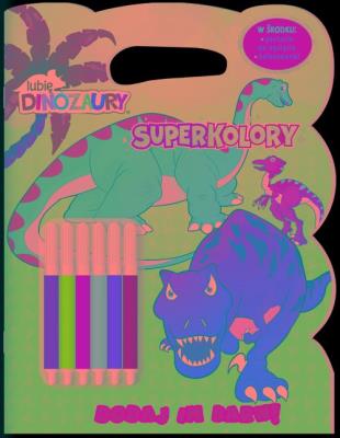 Okładka książki Lubię dinozaury SUPERKOLORY cz. 1