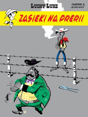 Lucky Luke. Zasieki na prerii. Tom 29. Autor: René Goscinny, Morris. SmakLiter.pl Okładka książki Lucky Luke. Zasieki na prerii. Tom 29
