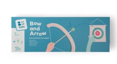 Łuk i tarcza drewniane. Wydawca: BS Toys. SmakLiter.pl Opakowanie Łuk i tarcza drewniane