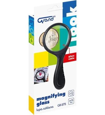 Lupa szklana 75mm GRAND. Wydawca: Grand. SmakLiter.pl Opakowanie Lupa szklana 75mm GRAND