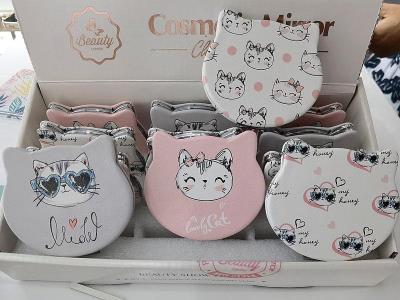 Opakowanie Lusterko dwustronne koty (12szt)