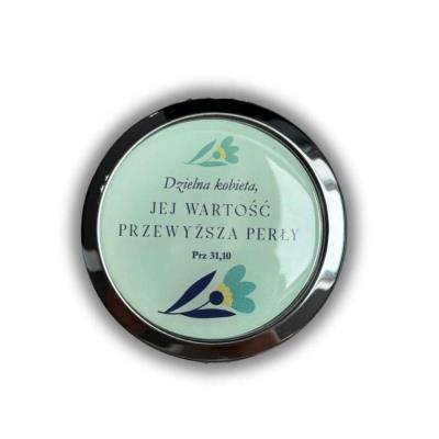 Opakowanie Lusterko kieszonkowe okrągłe - Dzielna kobieta