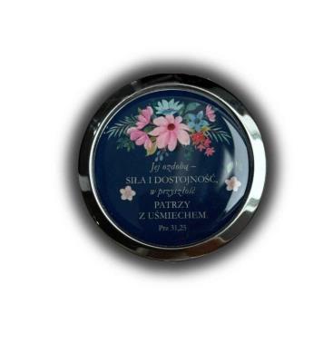 Opakowanie Lusterko kieszonkowe okrągłe - Jej ozdobą