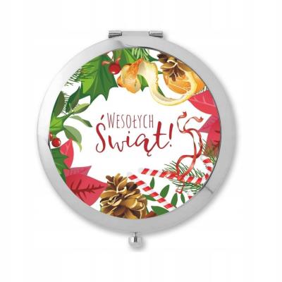 Opakowanie Lusterko świąteczne z napisem Wesołych Świąt