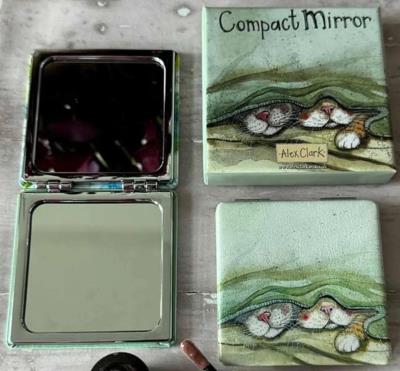 Lusterko w pudełku Noski kotów. Wydawca: Alex Clark. SmakLiter.pl Opakowanie Lusterko w pudełku Noski kotów