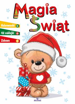 Magia świąt. Kolorowanka. Autor: Matusiak Monika. SmakLiter.pl Okładka książki Magia świąt. Kolorowanka