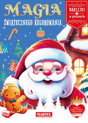 Okładka książki Magia świątecznego kolorowania z naklejkami