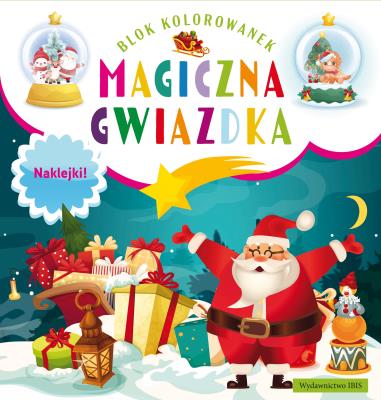 Okładka książki Magiczna gwiazdka. Blok kolorowanek + naklejki