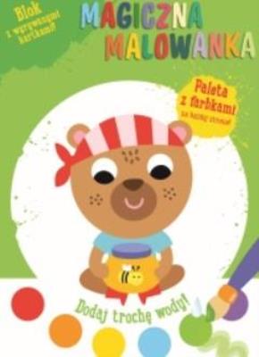Magiczna malowanka z farbkami Miś. Wydawca: YOYO. SmakLiter.pl Opakowanie Magiczna malowanka z farbkami Miś