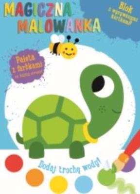 Magiczna malowanka z farbkami Żółwik. Wydawca: YOYO. SmakLiter.pl Opakowanie Magiczna malowanka z farbkami Żółwik