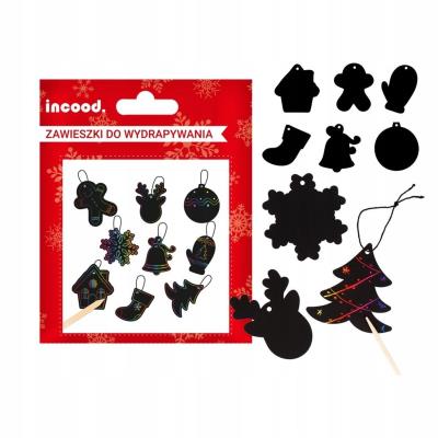 Opakowanie Magiczna Wydrapywanka świąteczne zawieszki 9szt
