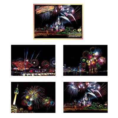 Opakowanie Magiczna Zdrapka 4w1 - Fajerwerki 20x14cm