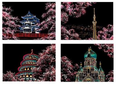 Opakowanie Magiczna Zdrapka - 4w1 Kwiat wiśni 21x30cm