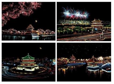 Opakowanie Magiczna Zdrapka - 4w1 Zabytkowe budynki 21x30cm